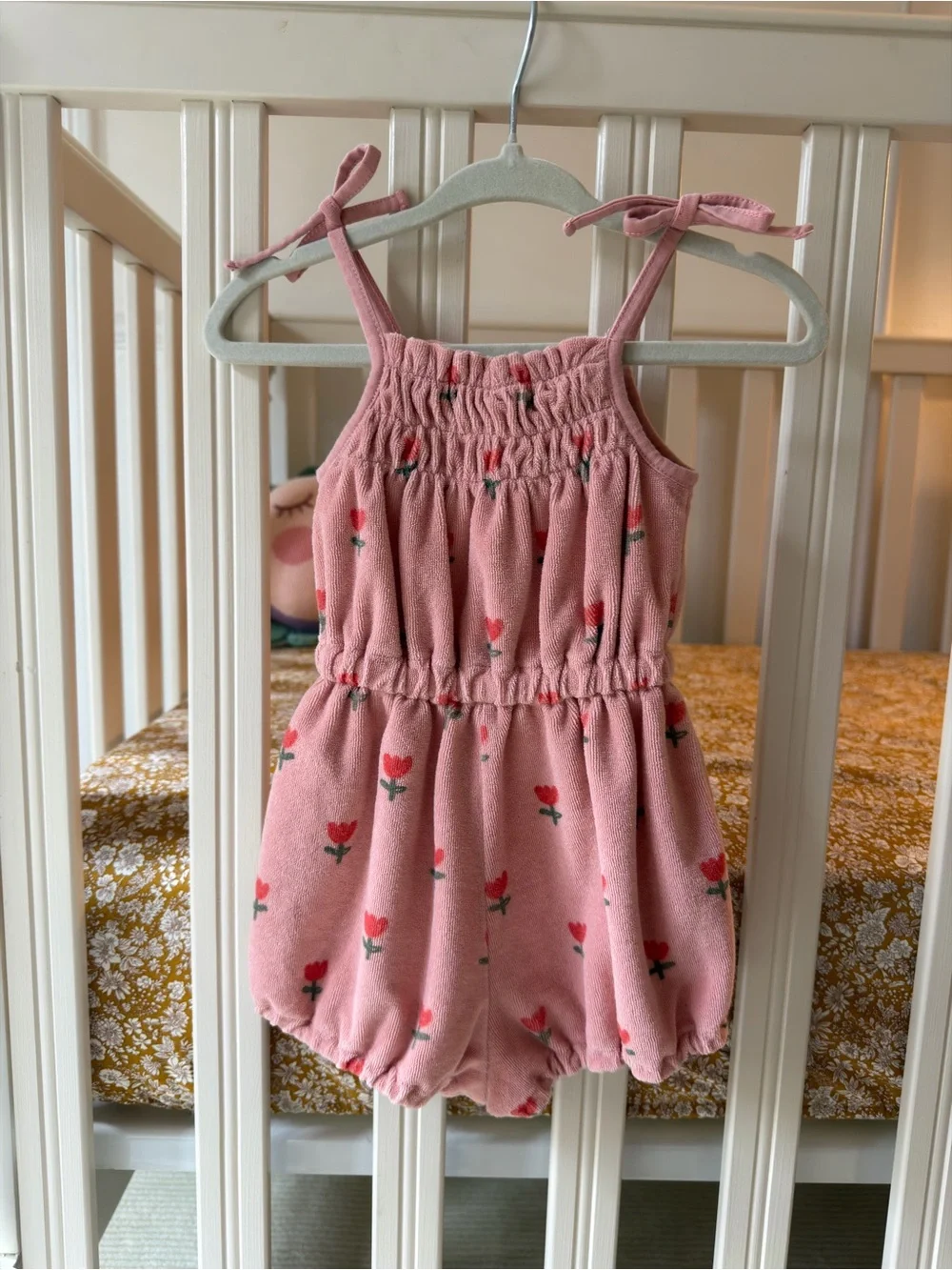 Emile et Ida Pink Tulip Romper/Playsuit